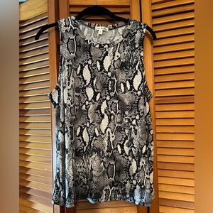 Snake skin print tank top GUC
